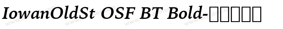 IowanOldSt OSF BT Bold字体转换